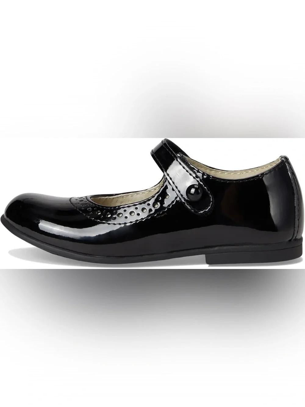 🖤 FootMates Girls Black Patent Mary Jane Dress Shoes | Size 10.5 🖤